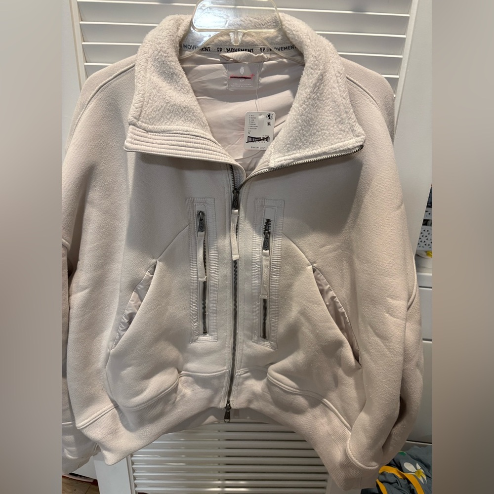 Free people a cut above zip up NWT - Picture 3 of 5
